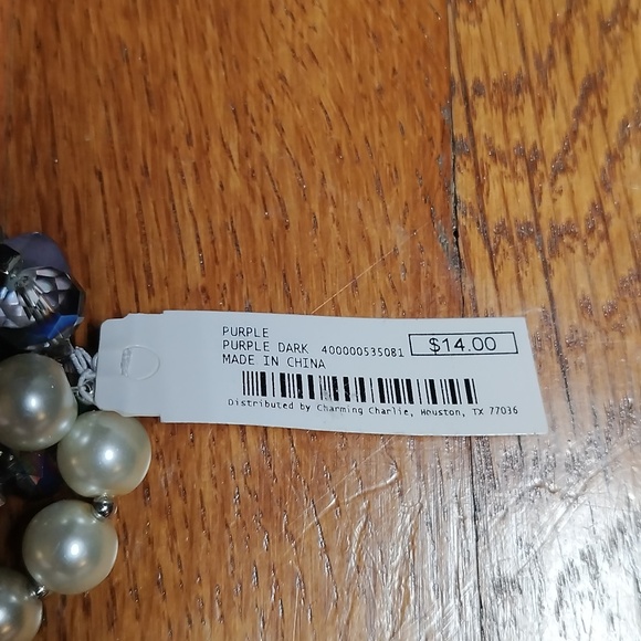 Charming Charlie Bracelet with 3 Strands of Contrasting Beads BRAND NEW - Picture 6 of 10